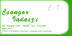 csongor vadaszi business card